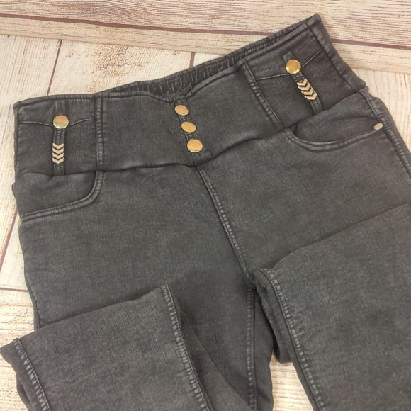 Women's Elastic Warm Legging High Waist Stretch Skinny Slim Fit Pants Black - Picture 6 of 15